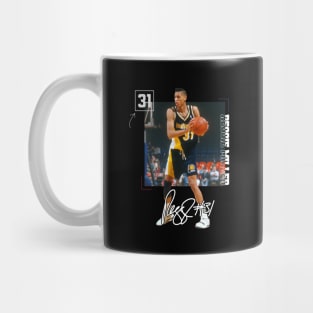 Reggie Miller Choke Sign Basketball Legend Signature Vintage Retro 80s 90s Bootleg Rap Style Mug